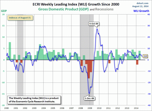 Dshort 8-22-14 - ECRI-WLI-growth-since-2000 2.8 percent
